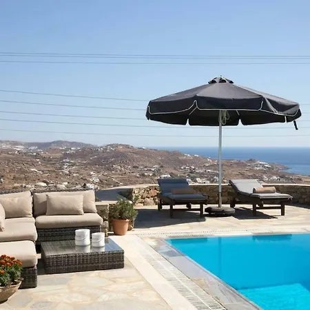 Willa Psarrou For 10 Guests, Stunning Sea Views Mykonos Town